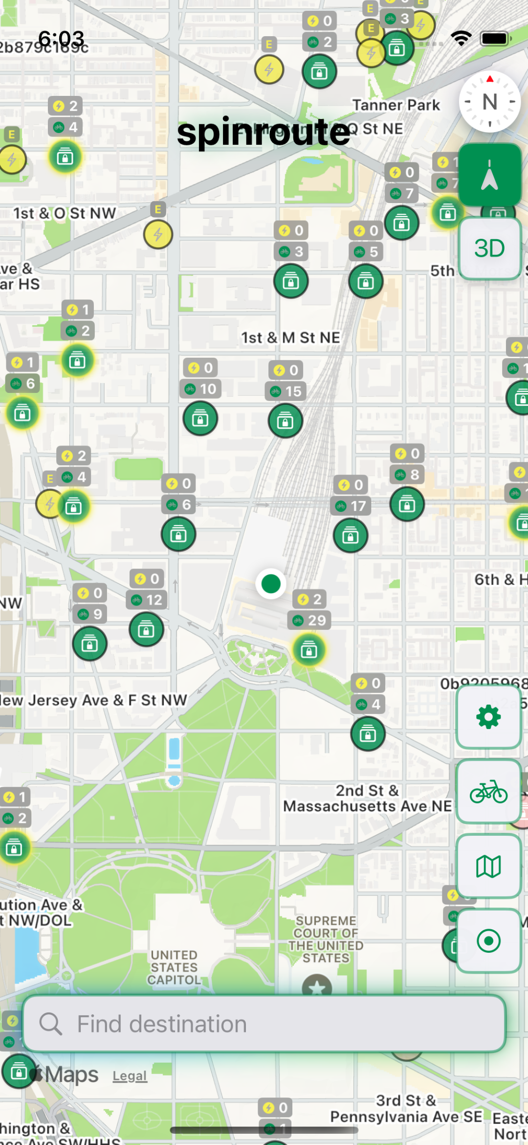 spinroute App Interface